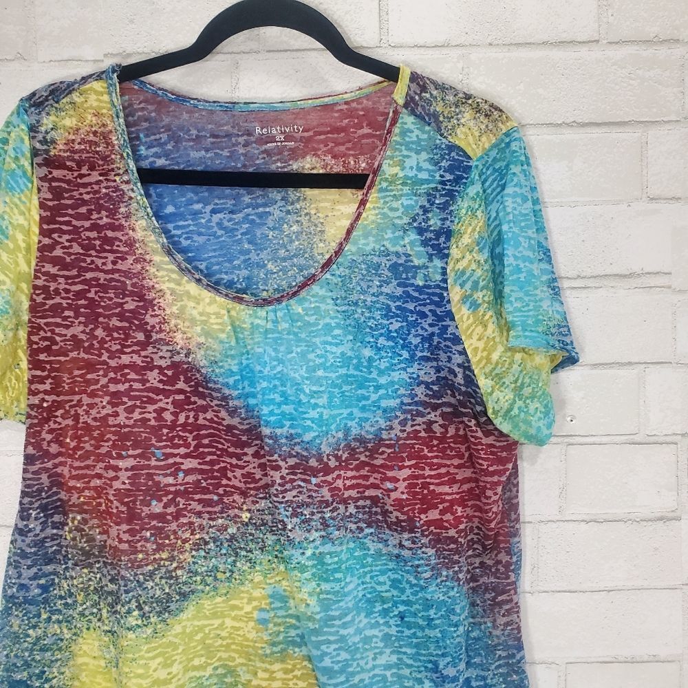 Relativity tye-dye tee‎ - Picture 4 of 12